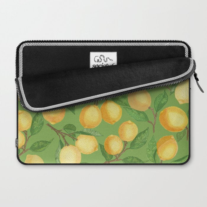 Lemonade on Green Laptop Sleeve Gallery Image 2