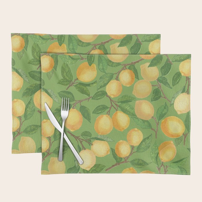 Lemonade on Green Placemat Gallery Image 1