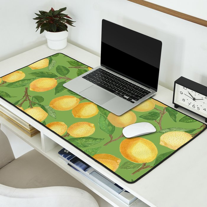 Lemonade on Green Desk Mat Gallery Image 2