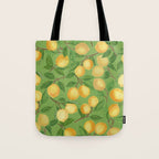 Lemonade on Green Tote Bag Gallery Image 1