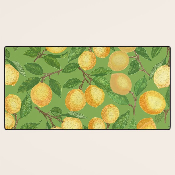 Lemonade on Green Desk Mat Gallery Image 3