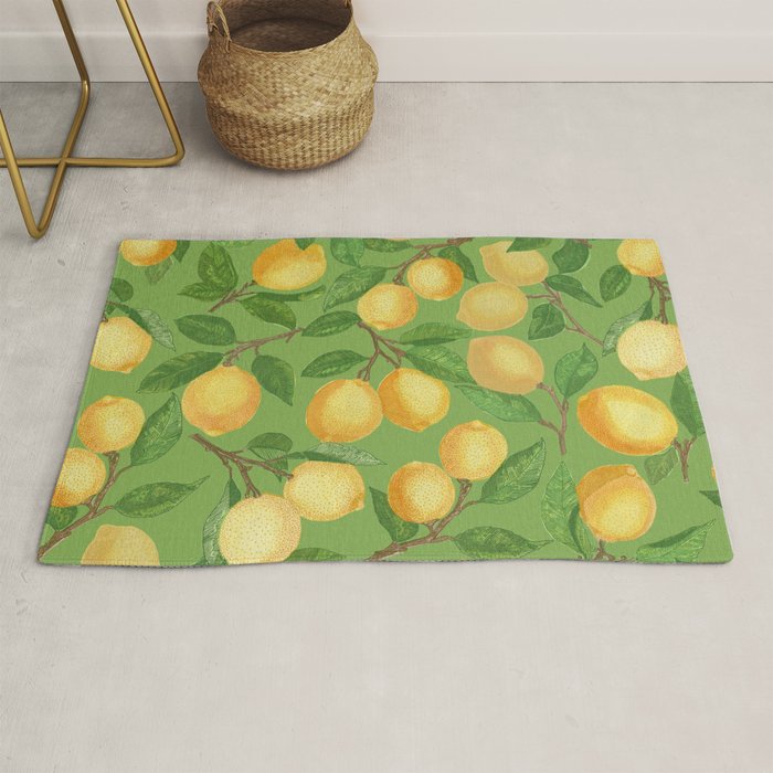 Lemonade on Green Rug