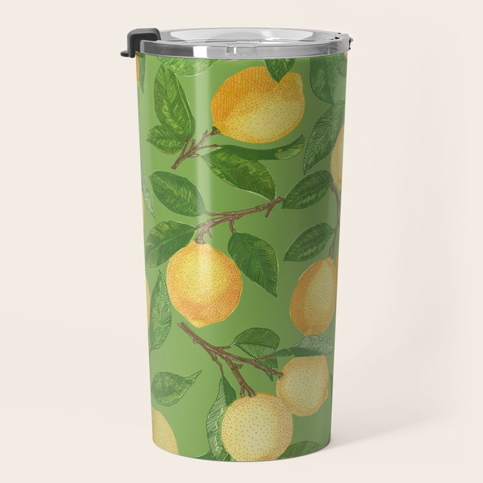 Lemonade on Green Travel Mug Gallery Image 3