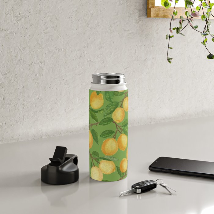 Lemonade on Green Water Bottle Gallery Image 4
