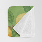 Lemonade on Green Throw Blanket Gallery Image 3