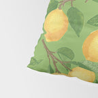 Lemonade on Green Pillow Sham Gallery Image 4