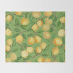 Lemonade on Green Throw Blanket Gallery Image 2