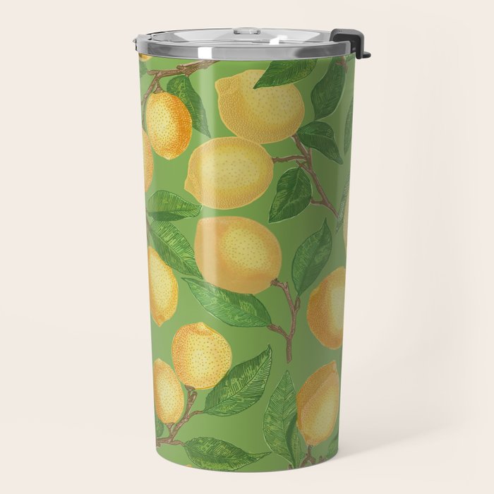 Lemonade on Green Travel Mug Gallery Image 2
