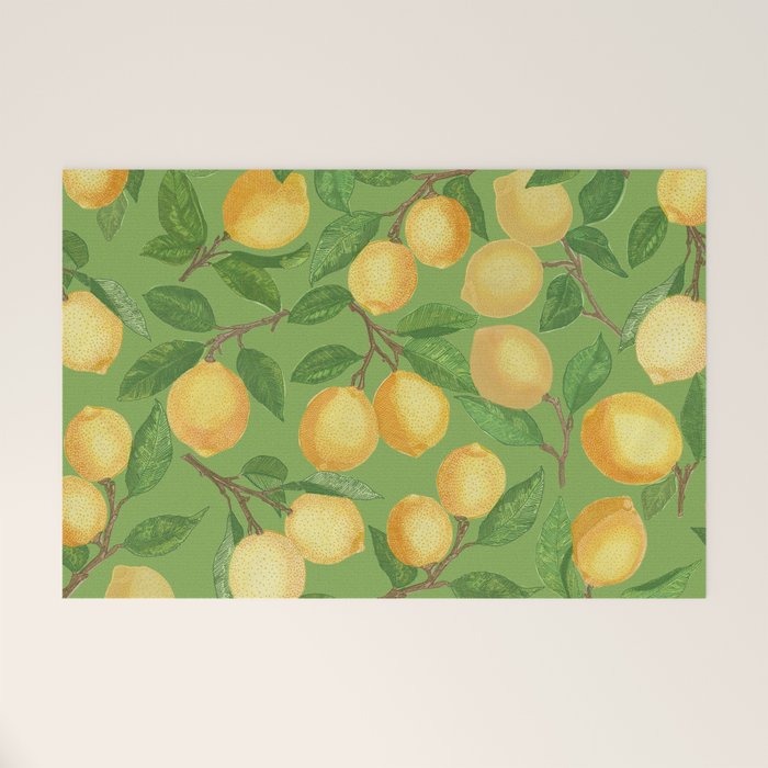 Lemonade on Green Welcome Mat Gallery Image 1
