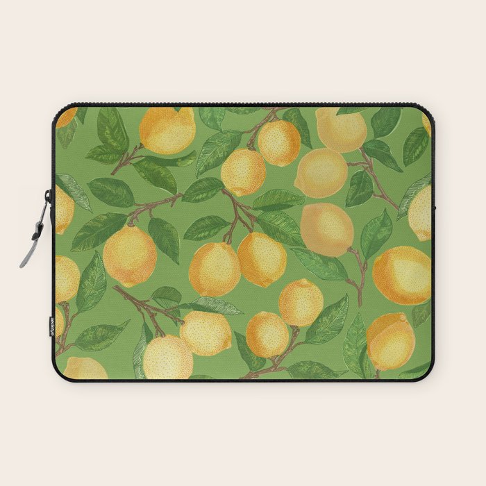 Lemonade on Green Laptop Sleeve Gallery Image 1