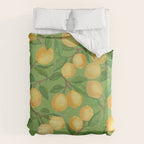 Lemonade on Green Duvet Cover Gallery Image 6