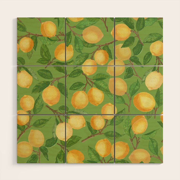 Lemonade on Green Wood Wall Art Gallery Image 1