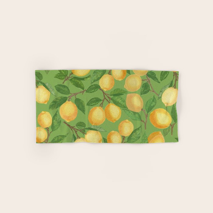Lemonade on Green Bath Towel Gallery Image 1