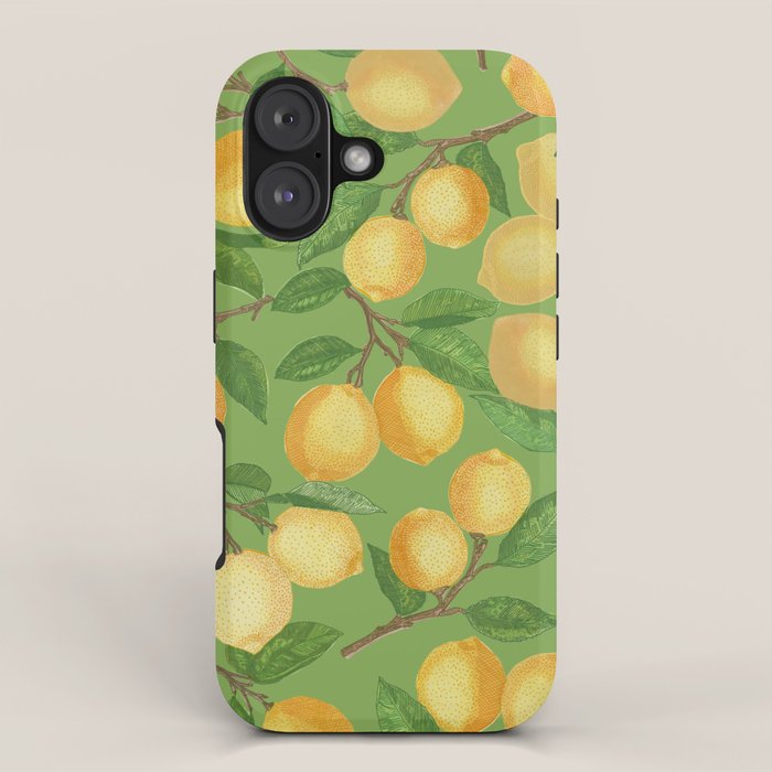 Lemonade on Green iPhone Case Gallery Image 1