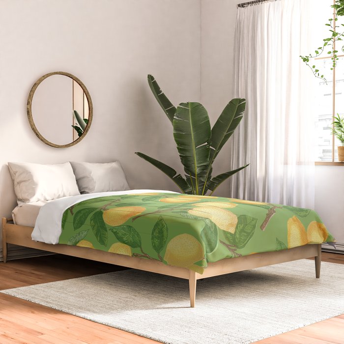 Lemonade on Green Comforter Gallery Image 2