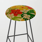 Limahuli Garden Hawaiian Floral Design Stool Gallery Image 2
