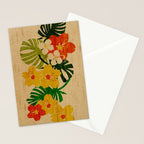 Limahuli Garden Hawaiian Floral Design Stationery Card Gallery Image 2