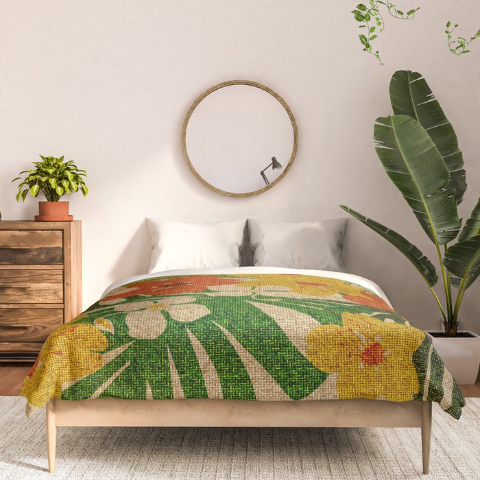 Limahuli Garden Hawaiian Floral Design Comforter Gallery Image 3