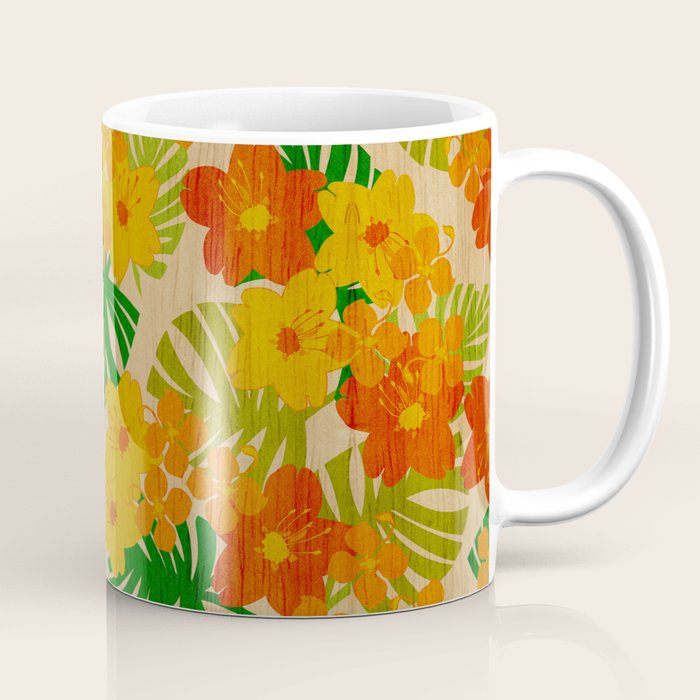 Limahuli Garden Hawaiian Floral Design Coffee Mug Gallery Image 1