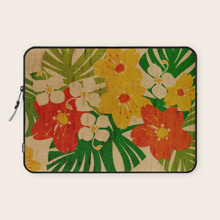 Limahuli Garden Hawaiian Floral Design Laptop Sleeve Gallery Image 1
