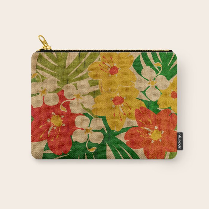 Limahuli Garden Hawaiian Floral Design Carry All Pouch Gallery Image 1