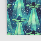 Cosmic UFO - Galactic Green Poster Gallery Image 3