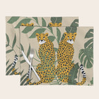 Palm Jungle Cheetah Prints Placemat Gallery Image 1