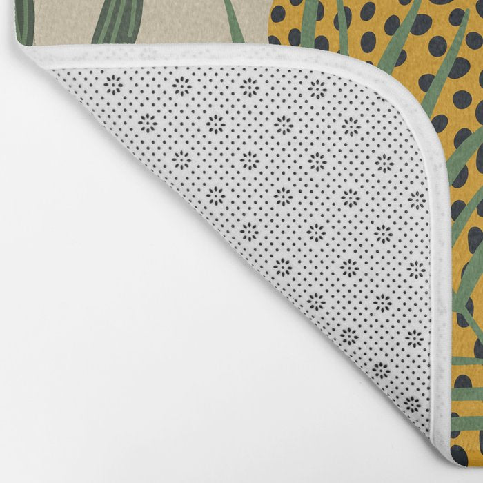Palm Jungle Cheetah Prints Bath Mat Gallery Image 2