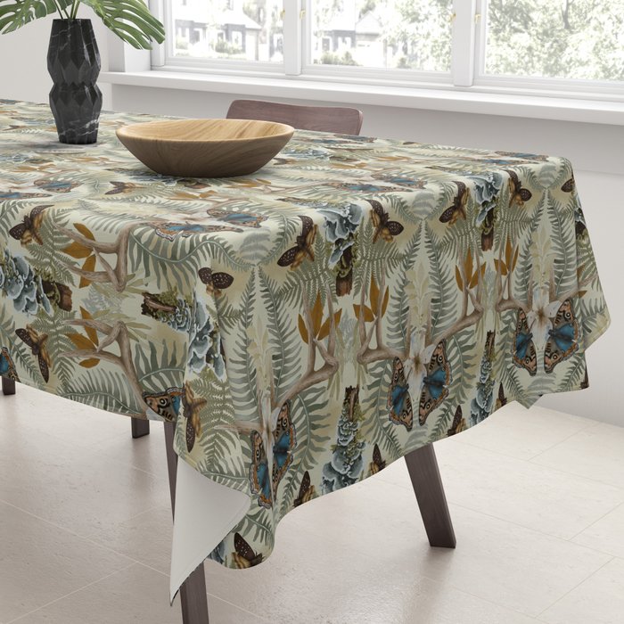 Lush boho forest C Tablecloth Gallery Image 3