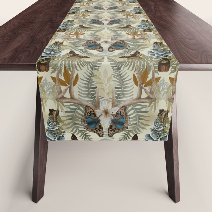 Lush boho forest C Table Runner Gallery Image 1