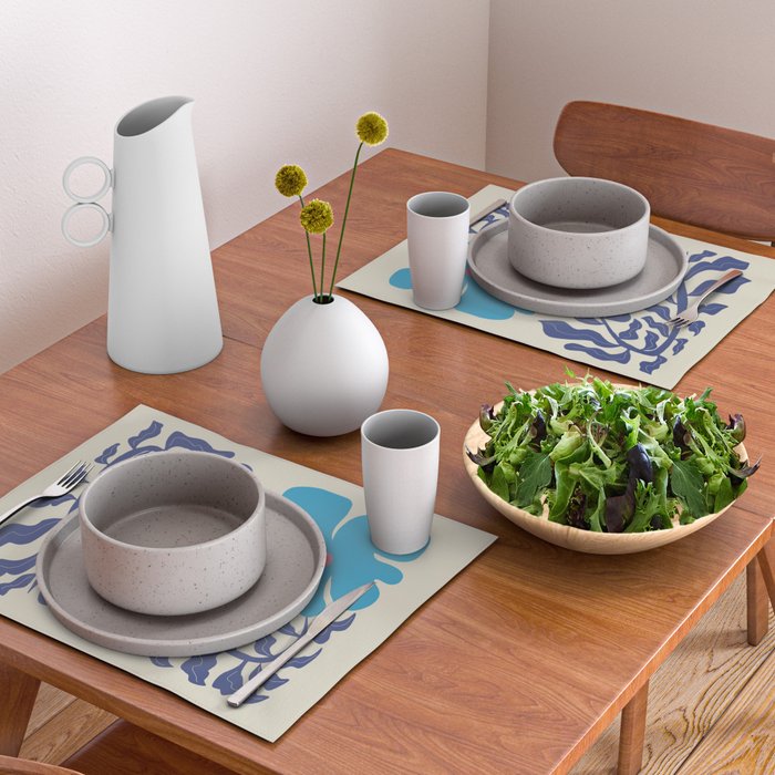 Blue fern Placemat Gallery Image 2