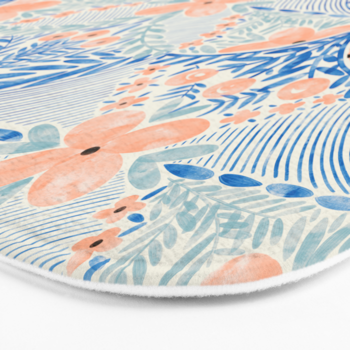 Chic Floral Decor BP Bath Mat Gallery Image 3