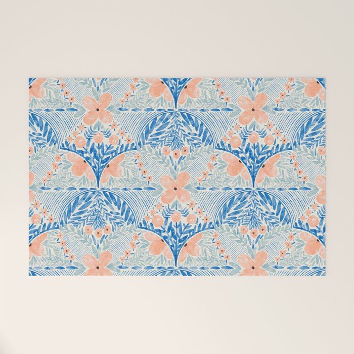 Chic Floral Decor BP Welcome Mat Gallery Image 1