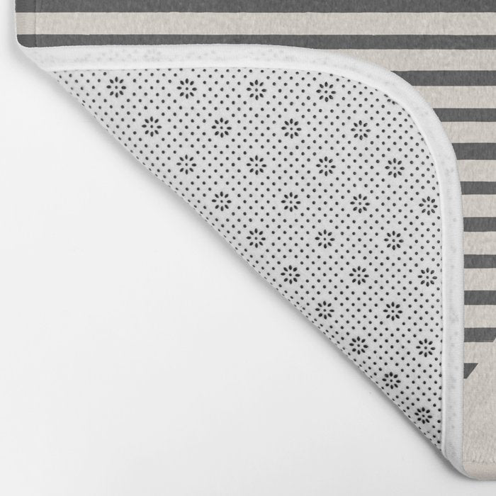 Semicircle Stripes - Terracotta Bath Mat Gallery Image 2