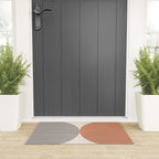 Semicircle Stripes - Terracotta Welcome Mat Gallery Image 3