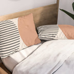Semicircle Stripes - Terracotta Pillow Sham Gallery Image 2