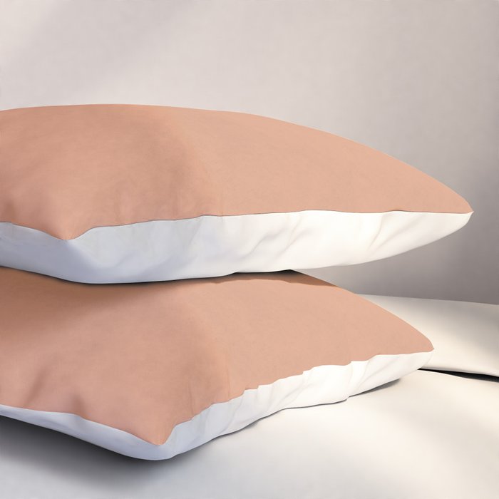 Semicircle Stripes - Terracotta Pillow Sham Gallery Image 3