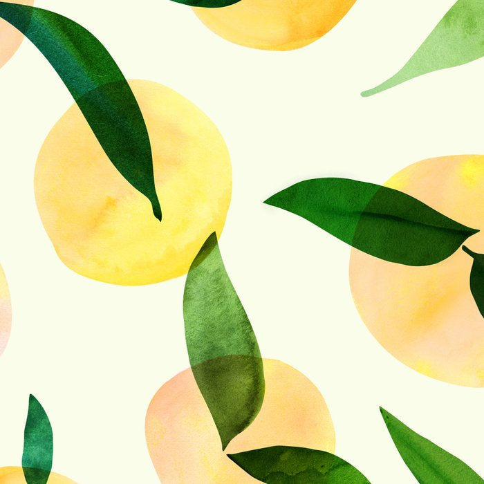 Sunny Lemon Print ~ Yellow and Green Coffee Mug Gallery Image 2