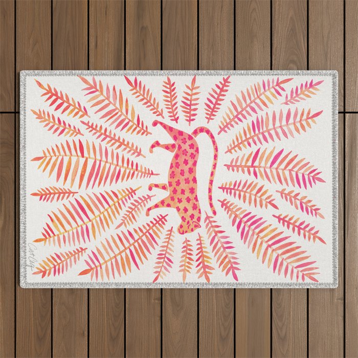 Jaguar - Pink OmbrÃ© Palette Outdoor Rug Gallery Image 1