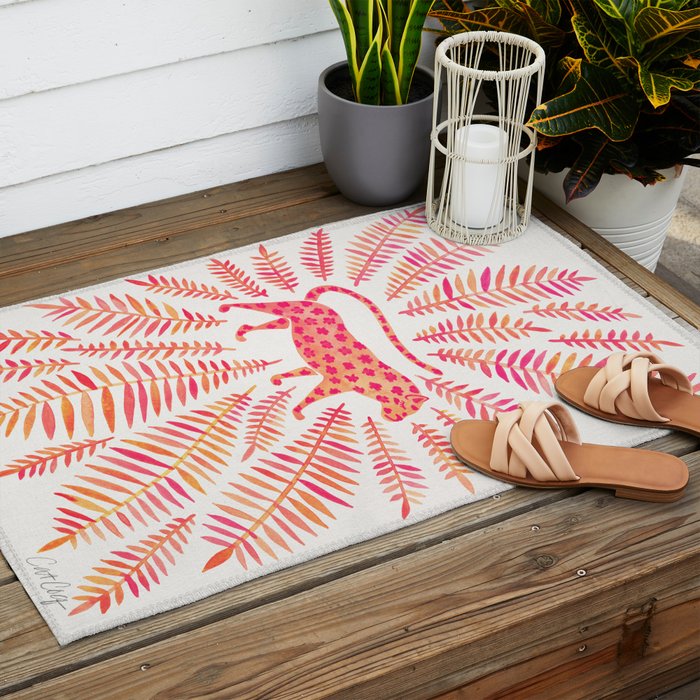 Jaguar - Pink OmbrÃ© Palette Outdoor Rug Gallery Image 2