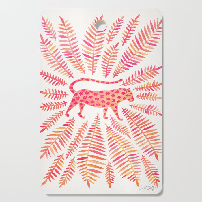 Jaguar - Pink OmbrÃ© Palette Cutting Board Gallery Image 1