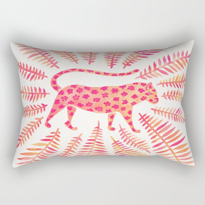 Jaguar - Pink OmbrÃ© Palette Rectangular Pillow Gallery Image 2