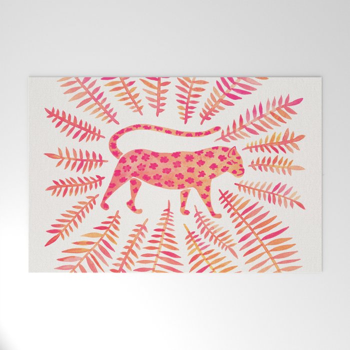 Jaguar - Pink OmbrÃ© Palette Welcome Mat Gallery Image 1