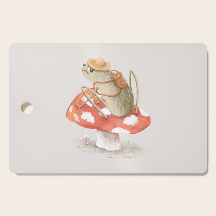 Awkward Toad Ready for Adventure Cutting Board Gallery Image 1