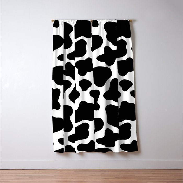 Cow Print Window Curtain Gallery Image 3