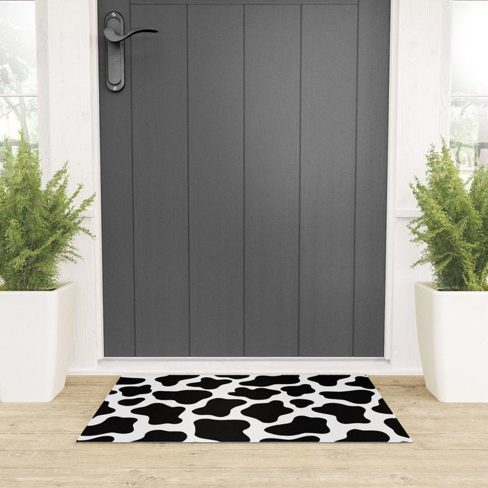 Cow Print Welcome Mat Gallery Image 3
