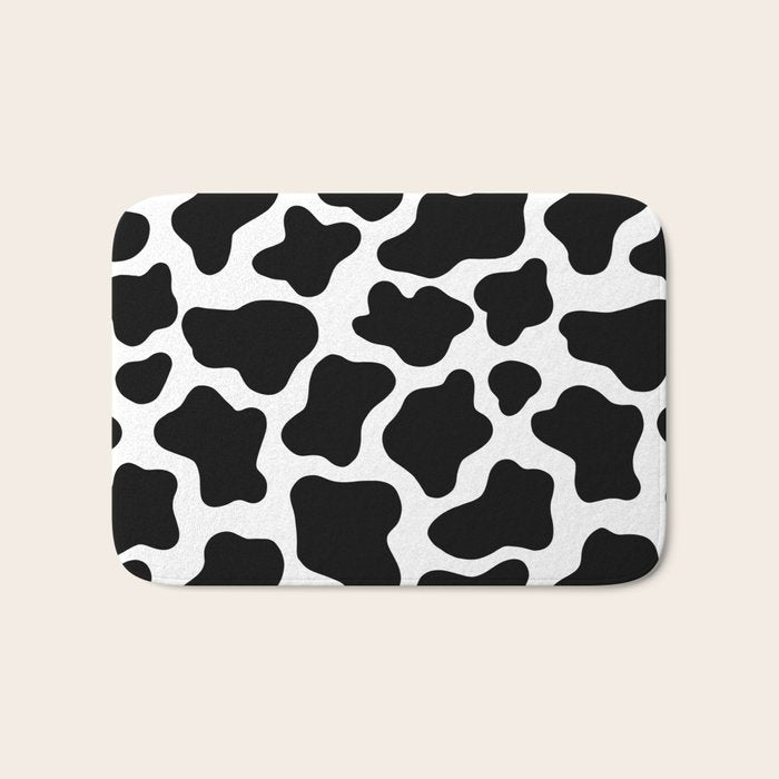 Cow Print Bath Mat Gallery Image 1