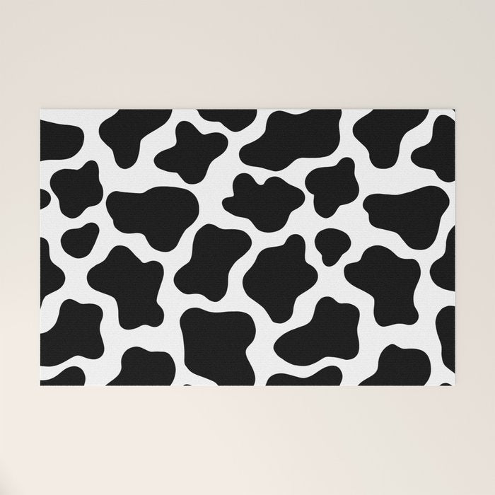 Cow Print Welcome Mat Gallery Image 1