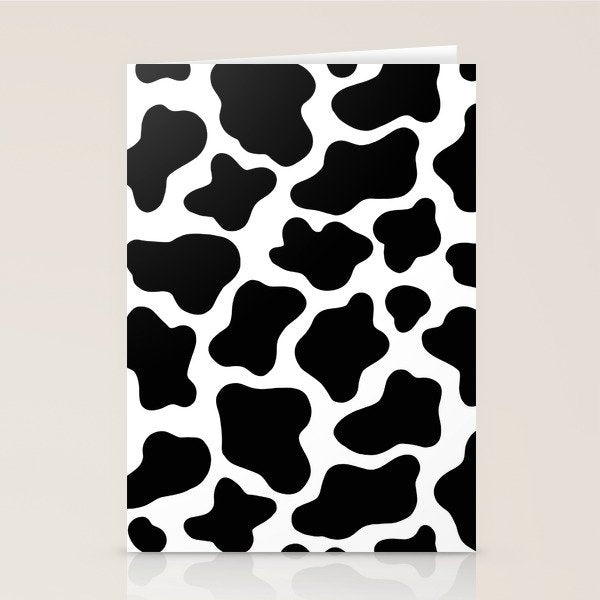 Cow Print Stationery Card Gallery Image 1
