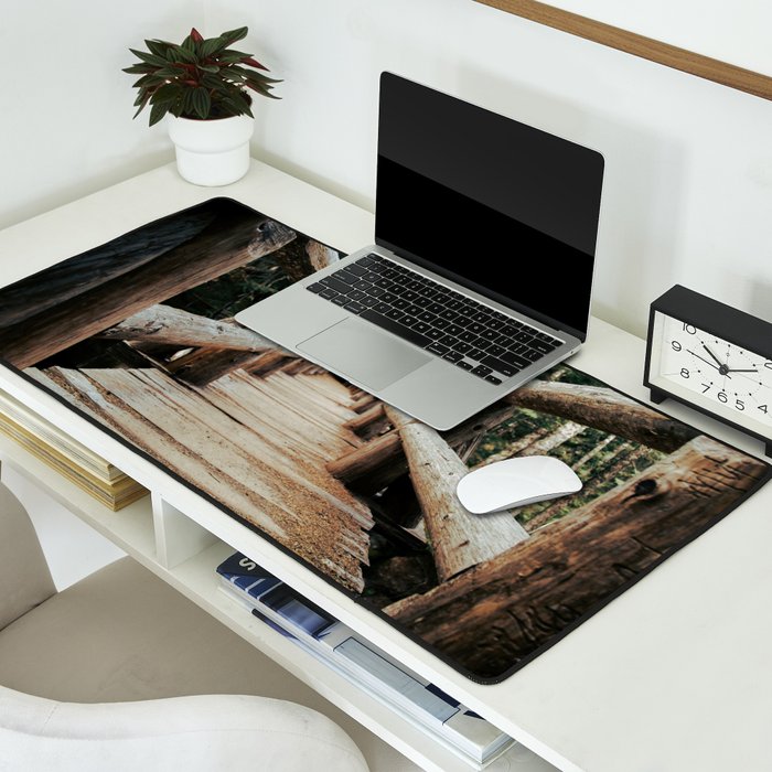 Trail Bridge II Desk Mat Gallery Image 2